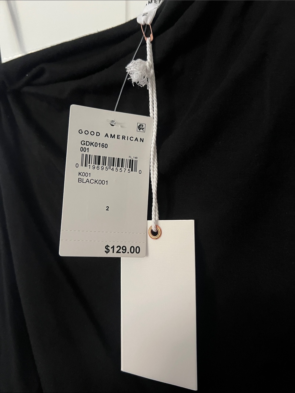 Good American One-Shoulder Black Evening Gown - Picture 6 of 6